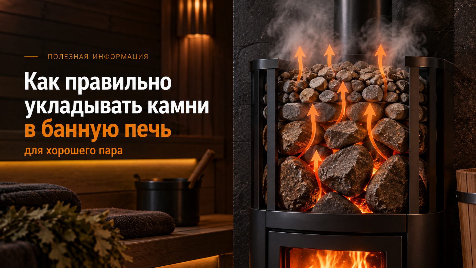 Как правильно укладывать камни в банную печь: правила для хорошего пара